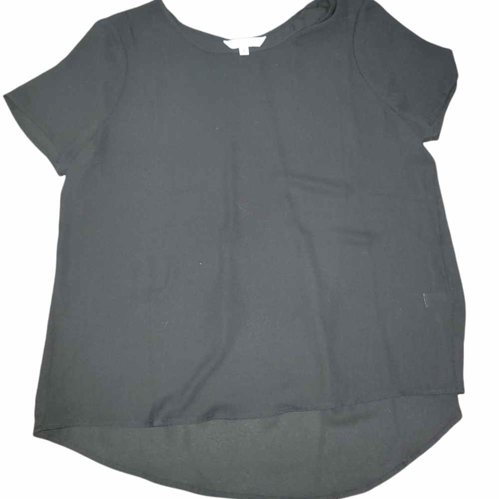 DownEast Boutique Sheer Lightweight Boutique Blouse Top sz L